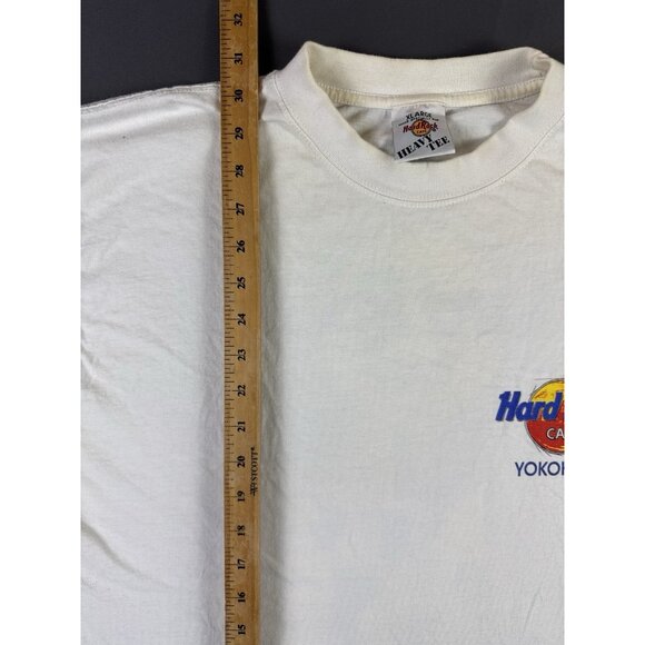 Rare Vintage 90s Hard Rock Cafe Port Of Rock Art Guitar White XL Shirt Music Tee - Picture 13 of 13
